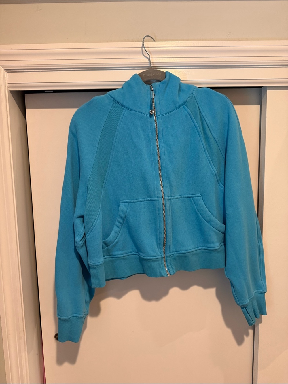 Lululemon Scuba Oversized Full Zip Hoodie in Kayak Blue M/L EUC